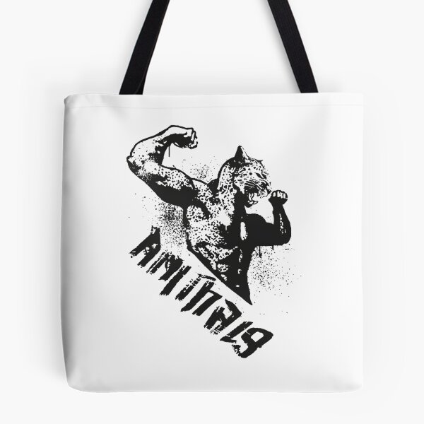 Item preview, Textured Monochrome Feline Beast Silhouette Print designed and sold by evodoo.