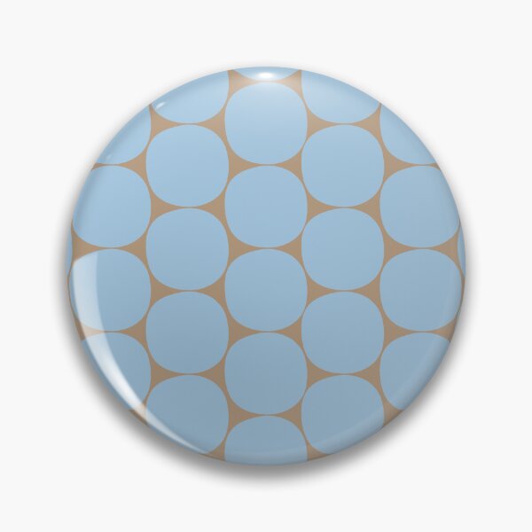 Item preview, Mid Century Modern Dots Pattern in Ice Blue and Taupe designed and sold by kierkegaard.
