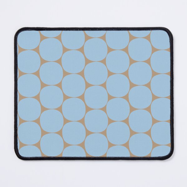 Item preview, Mid Century Modern Dots Pattern in Ice Blue and Taupe designed and sold by kierkegaard.