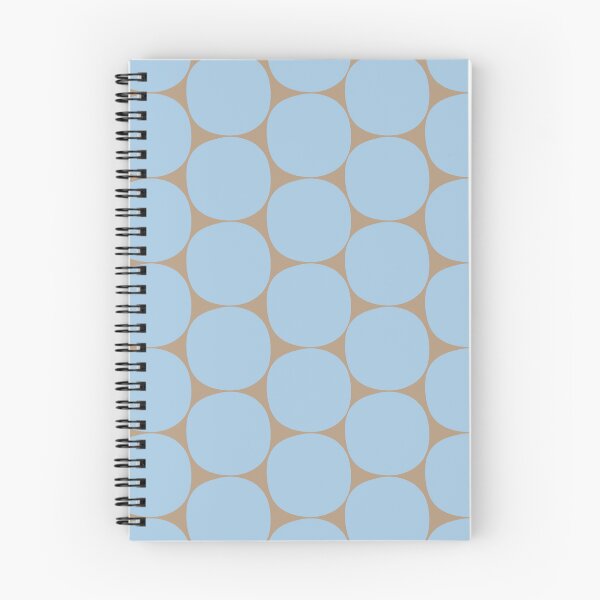 Item preview, Mid Century Modern Dots Pattern in Ice Blue and Taupe designed and sold by kierkegaard.