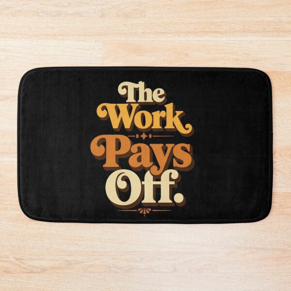 Item preview, The Work Pays Off. | Retro Motivational Typography Design designed and sold by Irene Catchmind.