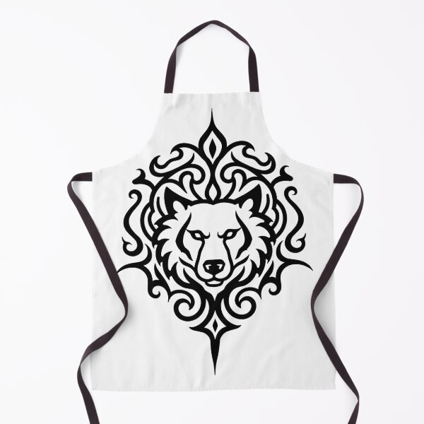 Item preview, Bold Tribal Bear Head Tattoo Flash Design designed and sold by Qubivibe.