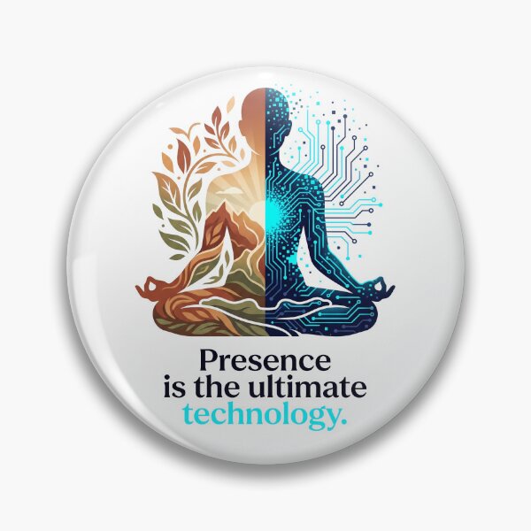Item preview, Mindfulness, Technology, Presence T-shirt Cup Sticker Design designed and sold by engineram.