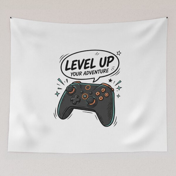 Aperçu de l'œuvre Manette de jeu vidéo avec une phrase de joueur créée et vendue par Gamershop22025.
