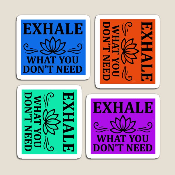Item preview, Exhale What You Don’t Need – Mindfulness Lotus Design designed and sold by DesignHouse07.