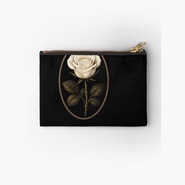 Item preview, Vintage White Rose Botanical Engraving Art designed and sold by bellaever.