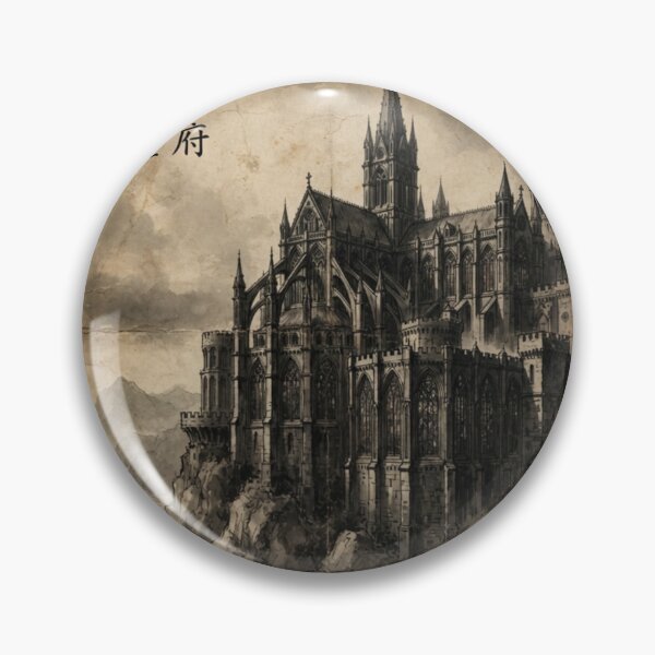 Item preview, Gothic Academy of the West Sumi-e Ink Wash designed and sold by DuckOddity.