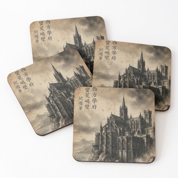 Item preview, Gothic Academy of the West Sumi-e Ink Wash designed and sold by DuckOddity.