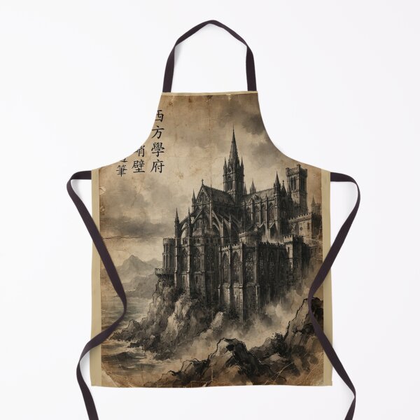 Item preview, Gothic Academy of the West Sumi-e Ink Wash designed and sold by DuckOddity.