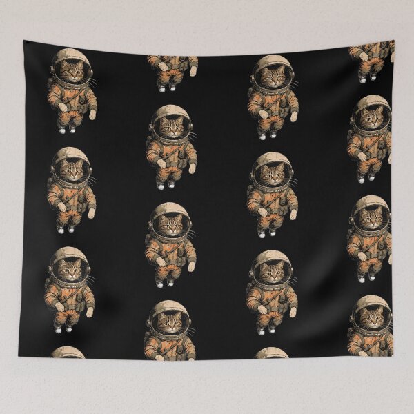 Item preview, Cosmonaut Cat Astronaut Space Tee designed and sold by charliedelong.