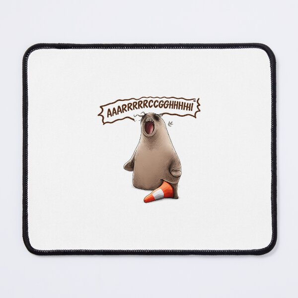 Item preview, Funny Seal Meme “AARRRRGGGHHH” Chaos designed and sold by Mystic & Celestial Art.