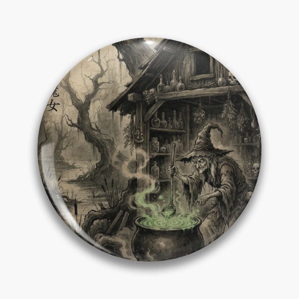 Item preview, Witch of the Western Swamp Sumi-e Ink Wash designed and sold by DuckOddity.