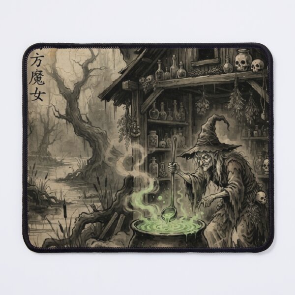 Item preview, Witch of the Western Swamp Sumi-e Ink Wash designed and sold by DuckOddity.