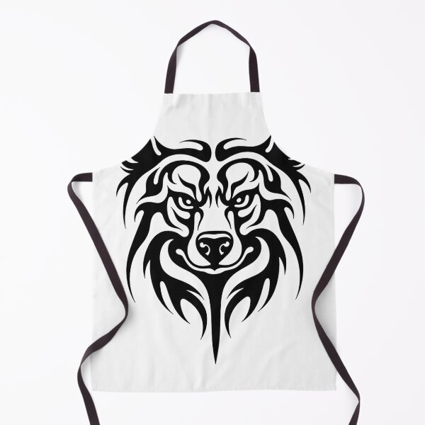 Item preview, Tribal Bear Head Line Art - Bold Tribal Tattoo Design designed and sold by Qubivibe.