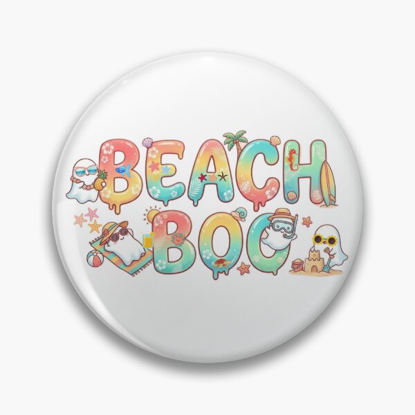 Item preview, Beach Boo Halloween Summer Typography  designed and sold by VibranPalette.