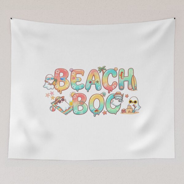 Item preview, Beach Boo Halloween Summer Typography  designed and sold by VibranPalette.