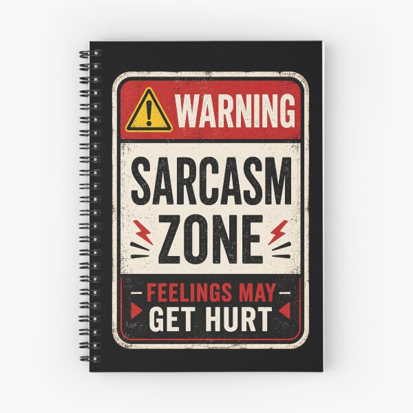 Item preview, Sarcasm Zone Warning Sign | Feelings May Get Hurt | Funny Vintage Sarcastic Sticker designed and sold by piketo.