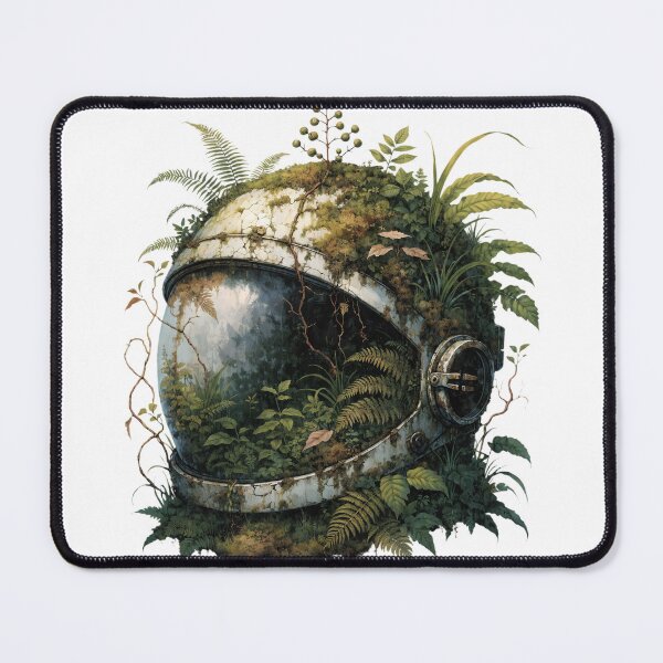 Item preview, Astronaut Helmet Jungle Plants Nature Space T-Shirt designed and sold by charliedelong.