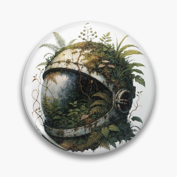 Item preview, Astronaut Helmet Jungle Plants Nature Space T-Shirt designed and sold by charliedelong.