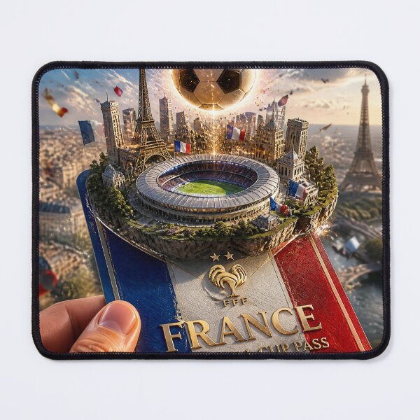 Item preview, France Football National Cup Pass 3D Soccer Fan Art designed and sold by Dream Weave Studio.