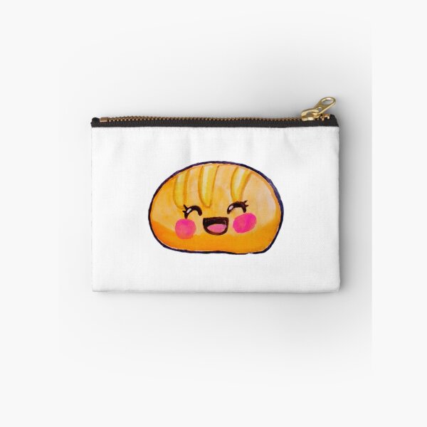 Item preview, Laughing Croissant Pastry Cute Kawaii Food Watercolor Illustration designed and sold by WatercolorWhis.