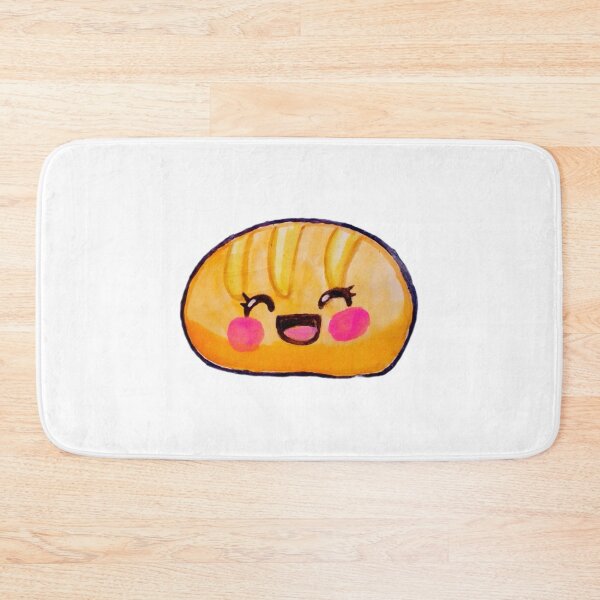 Item preview, Laughing Croissant Pastry Cute Kawaii Food Watercolor Illustration designed and sold by WatercolorWhis.