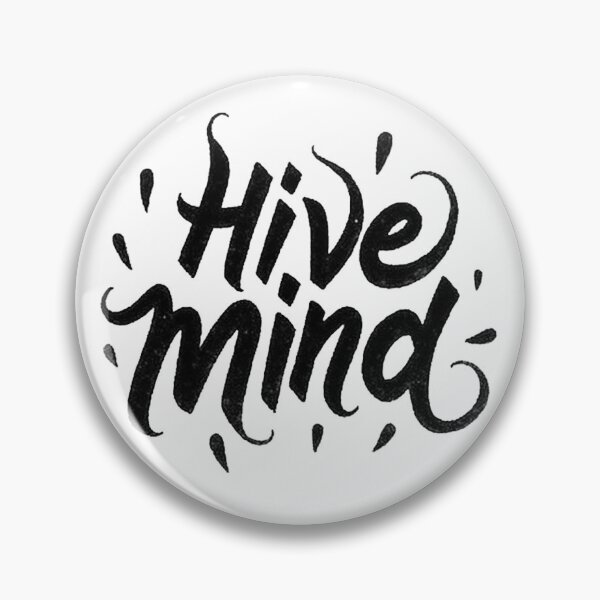 Item preview, Hive Mind - Bold Black Ink Hand Lettering designed and sold by Qubivibe.
