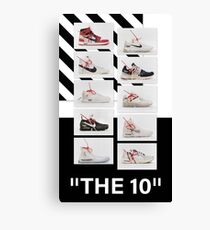"The 10:" Off-White - T-Shirts and Stuff Canvas Print