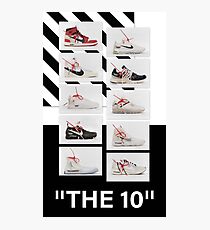 "The 10:" Off-White - T-Shirts and Stuff Photographic Print