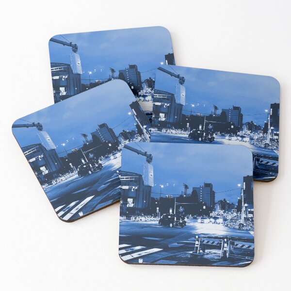 Item preview, Blue City Crossing – Tokyo Night Street Photography designed and sold by TexSta.