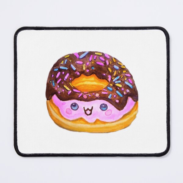 Item preview, Kawaii Chocolate Donut Sprinkles Cute Food Watercolor designed and sold by WatercolorWhis.