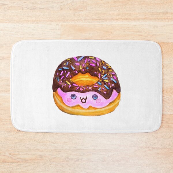 Item preview, Kawaii Chocolate Donut Sprinkles Cute Food Watercolor designed and sold by WatercolorWhis.
