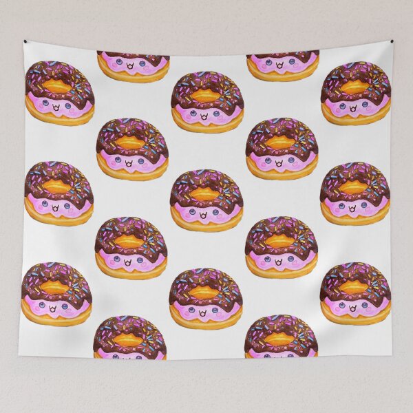 Item preview, Kawaii Chocolate Donut Sprinkles Cute Food Watercolor designed and sold by WatercolorWhis.