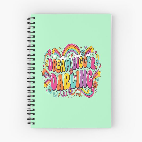 Item preview, Dream Bigger Darling Groovy Motivational Quote for Women designed and sold by Soft Strength Studio.