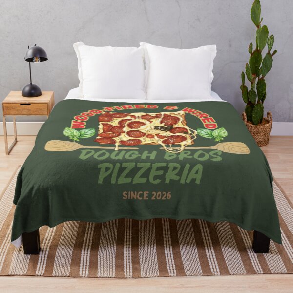 Item preview, Wood-Fired & Wired Dough Bros Pizzeria Detroit Style Pepperoni Pizza T-Shirt designed and sold by Bluebird Crafted Tee.