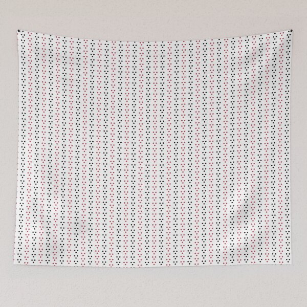 Item preview, Onyx, brick red & white micro dot stripes designed and sold by Mint + Midnight.