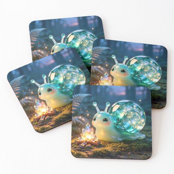 Item preview, Emerald Snail’s Cozy Campfire - Magical Galaxy Shell Snail designed and sold by ABYSSLAB.