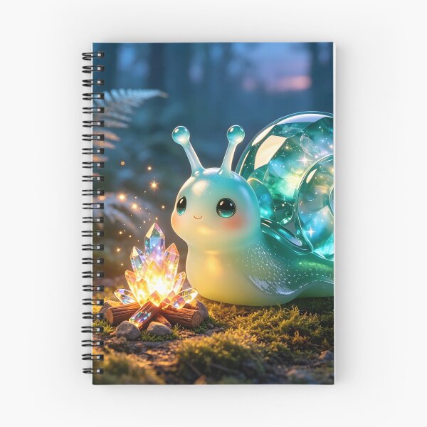 Item preview, Emerald Snail’s Cozy Campfire - Magical Galaxy Shell Snail designed and sold by ABYSSLAB.