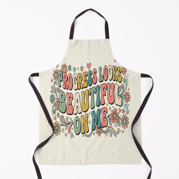 Item preview, Progress Looks Beautiful On Me Growth Mindset Typography designed and sold by Soft Strength Studio.