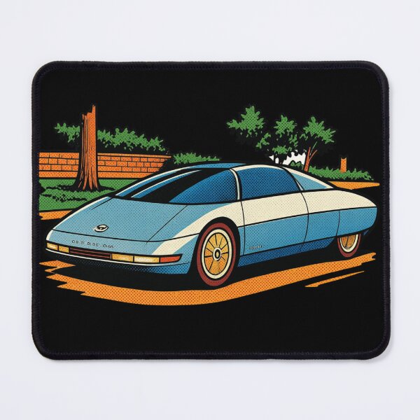 Item preview, 80s Retro Futuristic Concept Car Neon Synthwave Design designed and sold by TEEJAMBOREE.