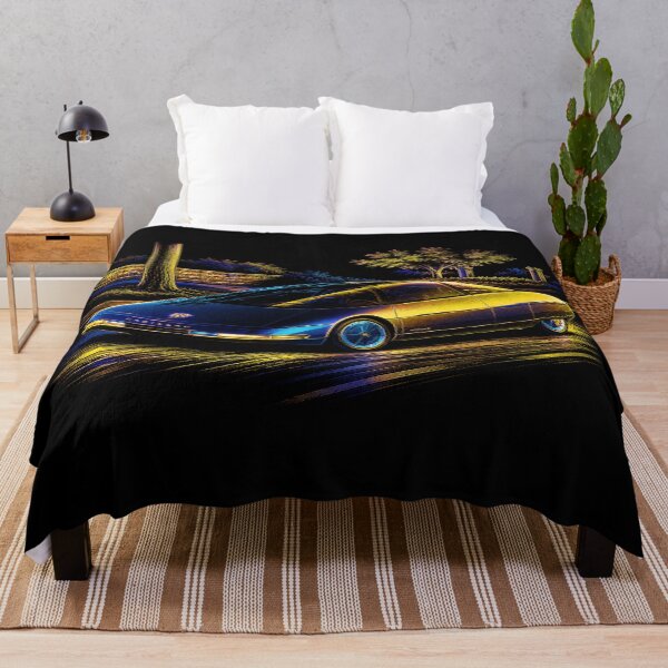 Item preview, 80s Retro Futuristic Concept Car Neon Synthwave Design designed and sold by TEEJAMBOREE.