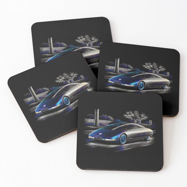 Item preview, 80s Retro Futuristic Concept Car Neon Synthwave Design designed and sold by TEEJAMBOREE.