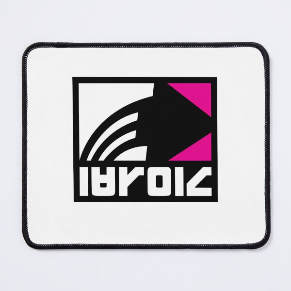 Item preview, Abstract Curved Linear Grid Layout with Hot Pink Triangle Accents designed and sold by Nashuas.
