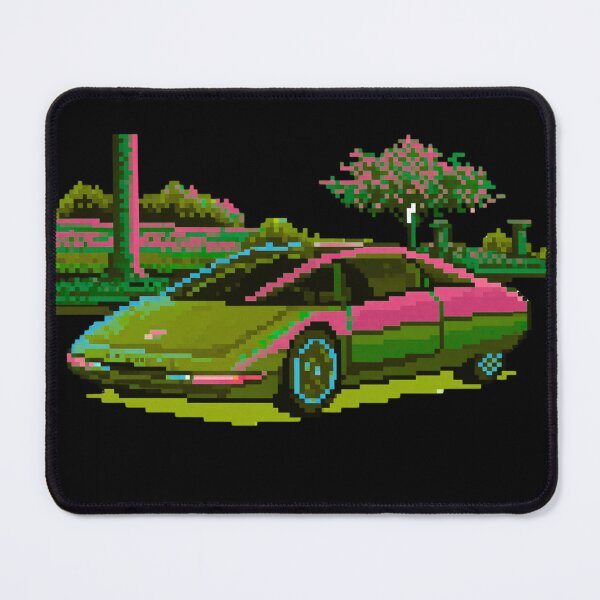 Item preview, 80s Retro Futuristic Concept Car Neon Synthwave Design designed and sold by TEEJAMBOREE.