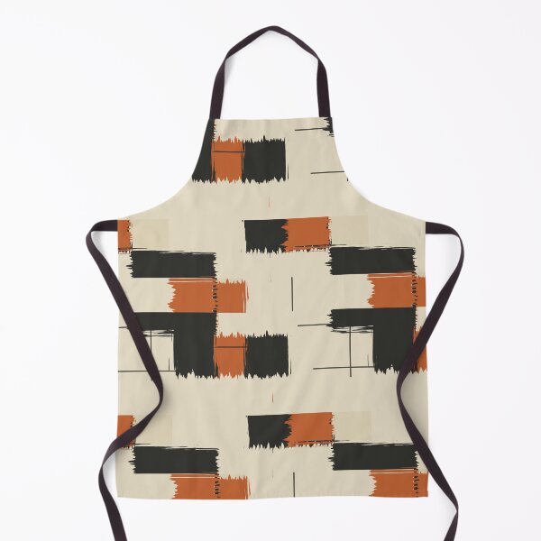Item preview, Mid-Century Modern Seamless Pattern with Textured Geometric Blocks designed and sold by Longsilp.
