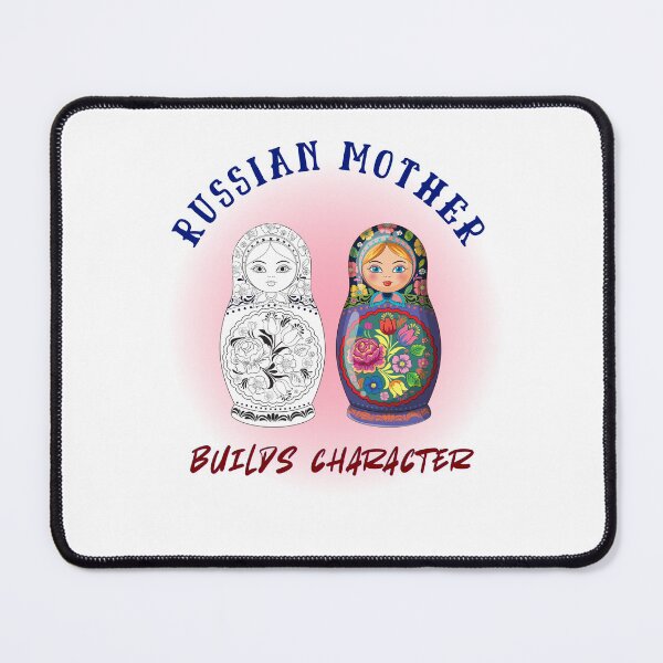 Item preview, Russian Mother Builds Character Shirt. Gift for a Russian Mom, Russian Grandma, Babushka. Russian Woman. designed and sold by ShrimpAndGrits.