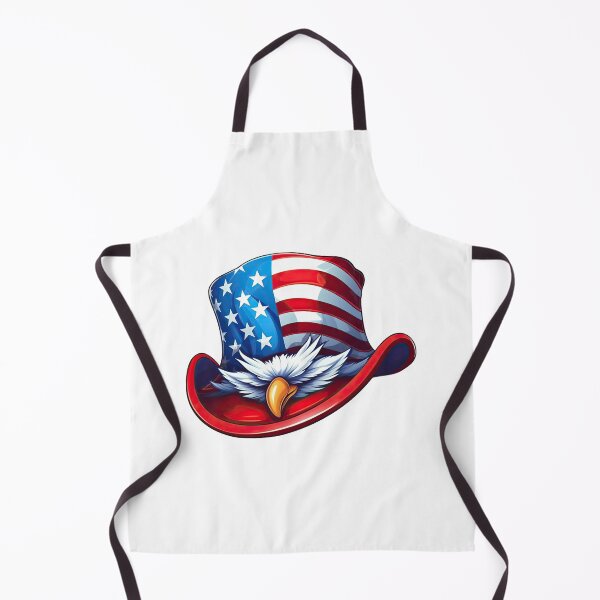 Item preview, Patriotic American Flag Uncle Sam Hat with Eagle, USA Independence Day Graphic, 4th of July Vintage Style, Red White Blue Digital Artwork designed and sold by DigiGroove.
