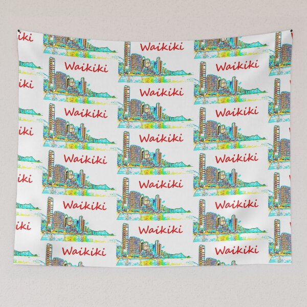 Item preview, Waikiki Shores designed and sold by R-F-B.