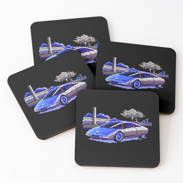 Item preview, 80s Retro Futuristic Concept Car Neon Synthwave Design designed and sold by TEEJAMBOREE.