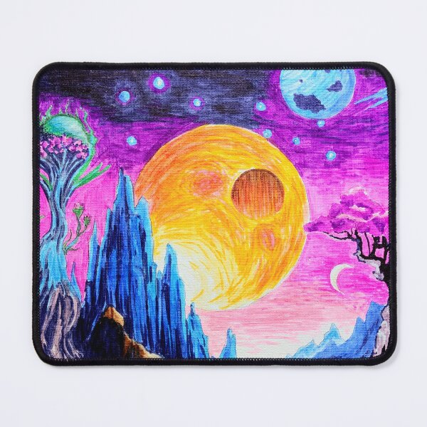Item preview, Ghyrex-7 - Retro Sci-fi Landscape Art - Marker Drawing designed and sold by DreamTrek.
